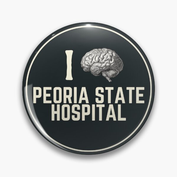 Item preview, I Love Peoria State Hospital Souvenir Bumper Sticker designed and sold by GhostlyWorld.