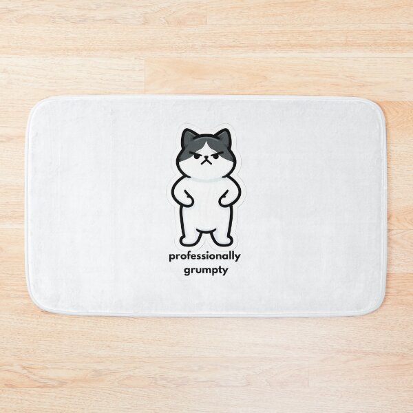 Item preview, Professionally Grumpy - Cute Funny Cat designed and sold by StoryVibes.