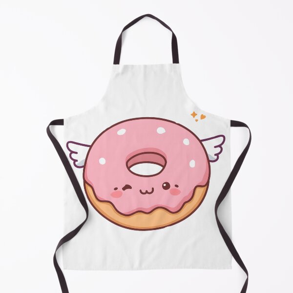 Item preview, Cute Pink Donut Sticker | Kawaii Flying Donut Cartoon Aesthetic Design designed and sold by dreamz-world.