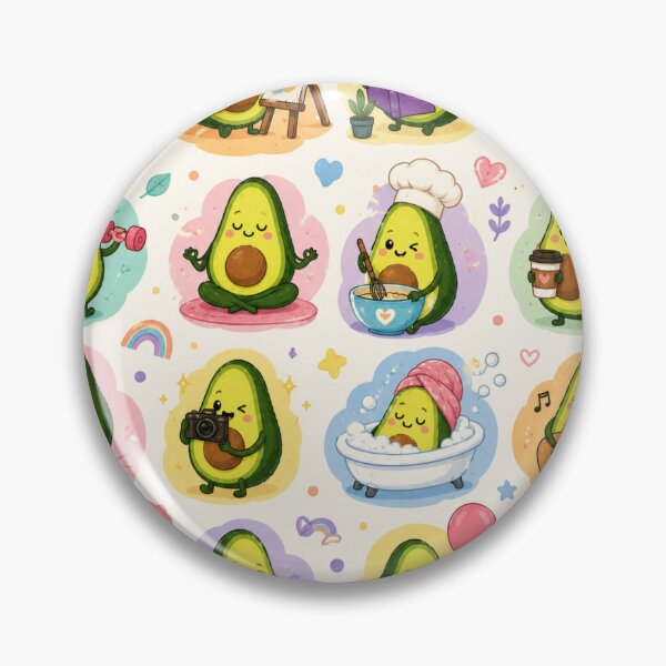 Item preview, Avocado love Pattern  Seamless Pattern Fruit Print designed and sold by Aramdesing.