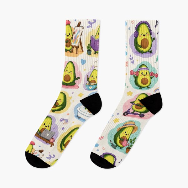 Item preview, Avocado love Pattern  Seamless Pattern Fruit Print designed and sold by Aramdesing.