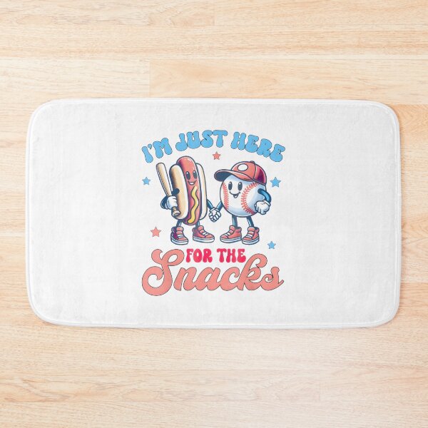 Item preview, Th Of July Hot Dog Im Just Here For The Snacks Baseballpng designed and sold by onepepe.