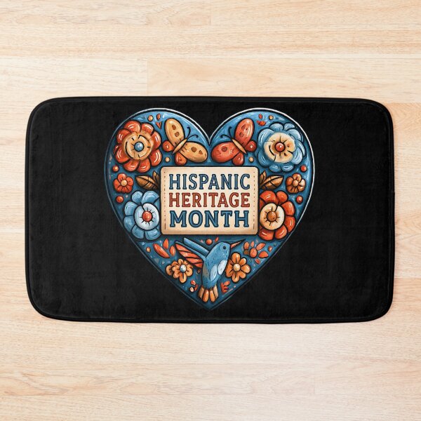 Item preview, Folk Art Heart Hispanic Heritage Month Design designed and sold by Boddicca.