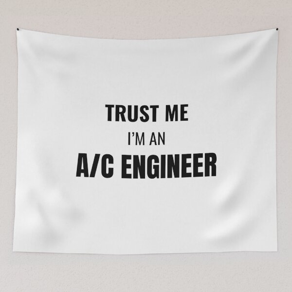 Item preview, Trust Me I'm an A/C Engineer (Black) designed and sold by ShipCrewNation.
