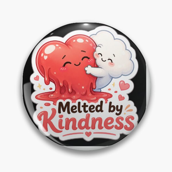 Item preview, Melted by Kindness | Cute Heart & Cloud Kawaii Sticker designed and sold by FAZ-DESIGNS.