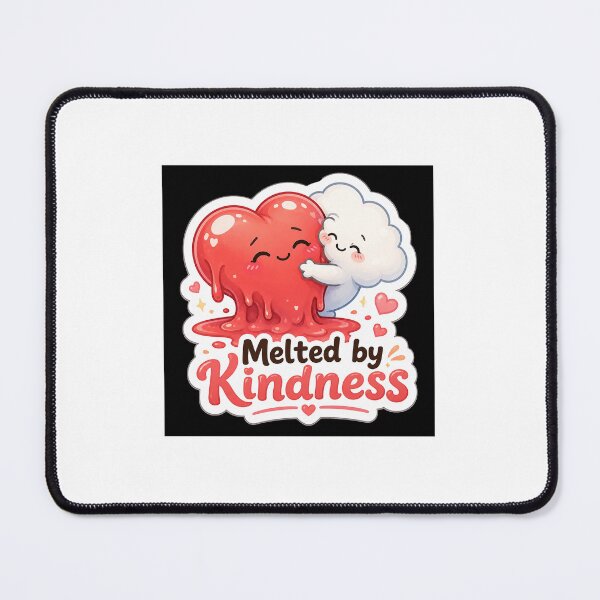 Item preview, Melted by Kindness | Cute Heart & Cloud Kawaii Sticker designed and sold by FAZ-DESIGNS.