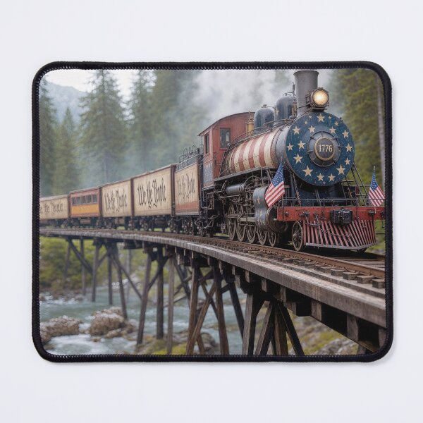 Item preview, 1776 Train on a Trestle Over a River designed and sold by Maria Dryfhout.