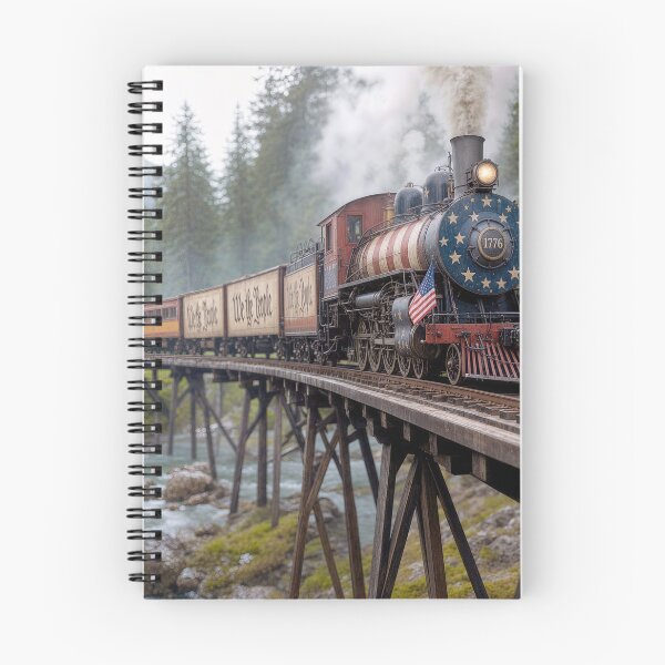 Item preview, 1776 Train on a Trestle Over a River designed and sold by Maria Dryfhout.