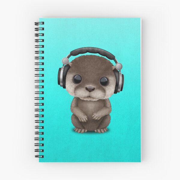 Item preview, Cute Baby Otter Wearing Headphones designed and sold by JeffBartels.