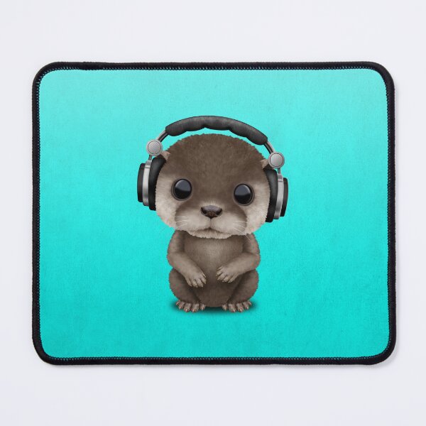 Item preview, Cute Baby Otter Wearing Headphones designed and sold by JeffBartels.