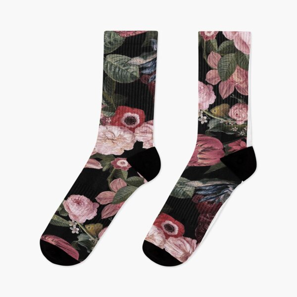 Item preview, Vintage Moody Dark Botanical Floral Pattern with Roses and Peonies designed and sold by Bloerra.