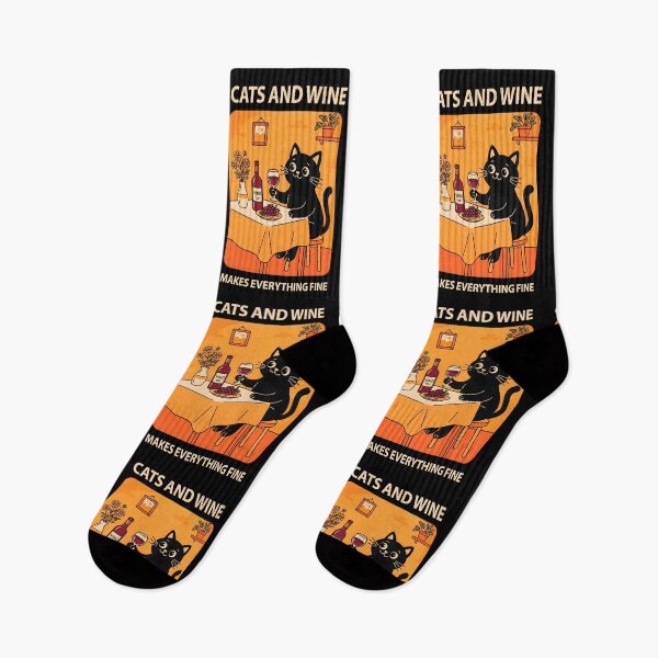 Item preview, Cats and Wine Makes Everything Fine designed and sold by TheSamuraiCat.