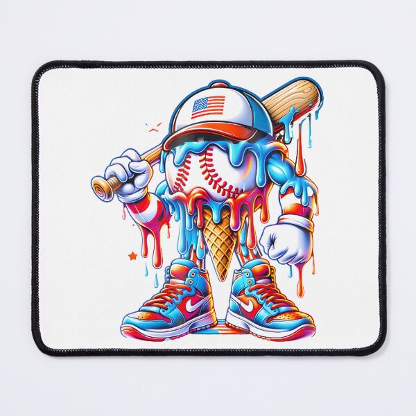 Item preview, Drip Baseball Ice Cream Usa Patriot 4Th July designed and sold by onepepe.