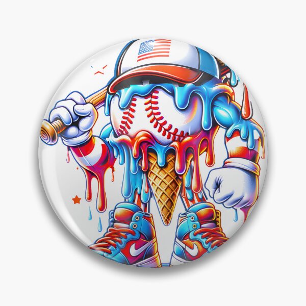 Item preview, Drip Baseball Ice Cream Usa Patriot 4Th July designed and sold by onepepe.