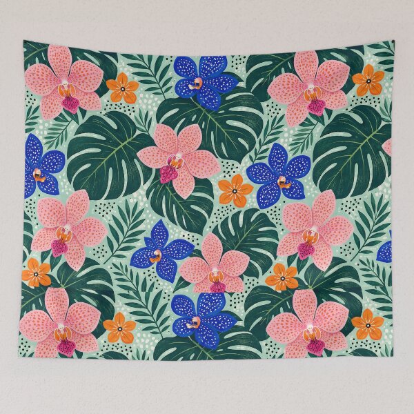 Item preview, Colorful floral pattern designed and sold by trendspatterns.