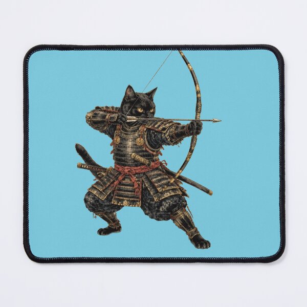 Item preview, Neko Archer Bushido | Samurai Cat | Vintage Japanese Ukiyo-e Cat Warrior designed and sold by Natalia-Vlad.
