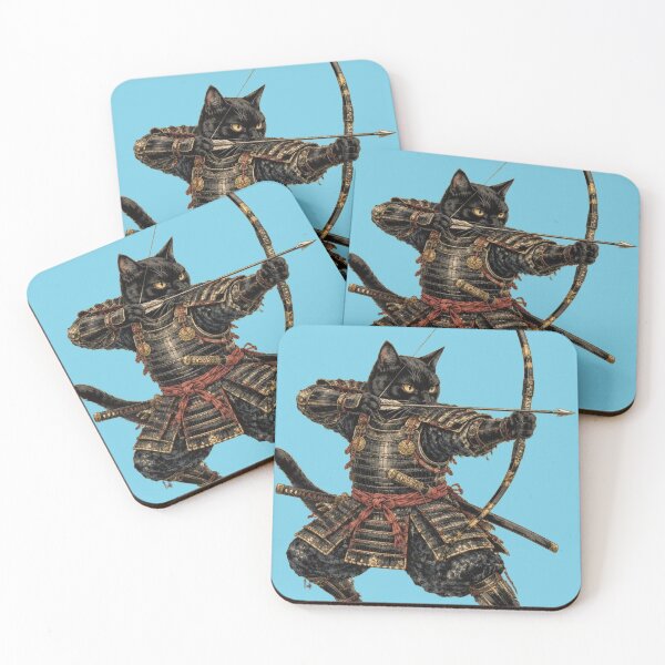 Item preview, Neko Archer Bushido | Samurai Cat | Vintage Japanese Ukiyo-e Cat Warrior designed and sold by Natalia-Vlad.
