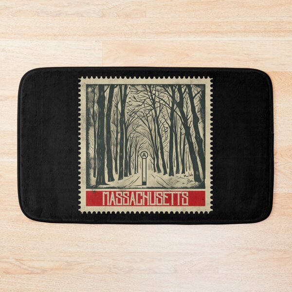 Item preview, Massachusetts Vintage Postage Stamp - Forest Road designed and sold by tiigerdad.