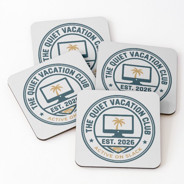 Item preview, The Quiet Vacation Club Funny Remote Work Vintage Badge designed and sold by MavtM.