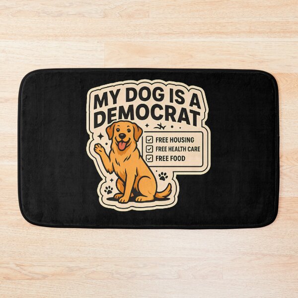 Item preview, My Dog is a Democrat Funny Political Checklist Dog Lover Shirt designed and sold by DejvArtist.