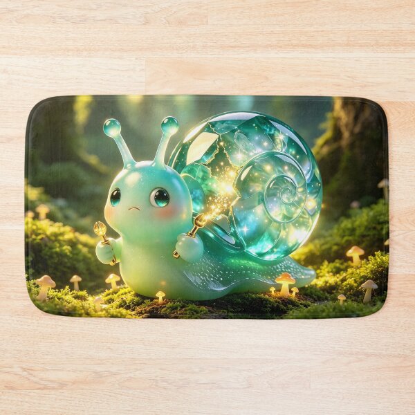 Item preview, The Galaxy Mechanic - Cute Emerald Snail Repairing Its Cosmic Shell designed and sold by ABYSSLAB.