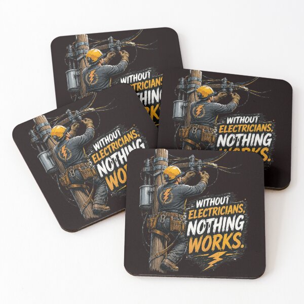 Item preview, Without Electricians, Nothing Works – Lineman & Electrician Graphic designed and sold by Tadeusz1.