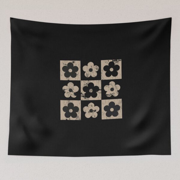 Item preview, Checkered Floral : Retro 70s Daisy Boho designed and sold by Gbriel3.