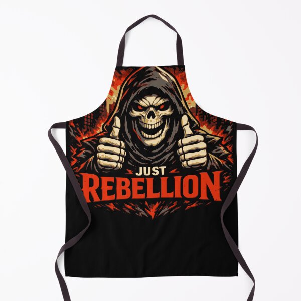 Item preview, No Regrets Just Rebellion Skull motif designed and sold by Pommes im Bett.