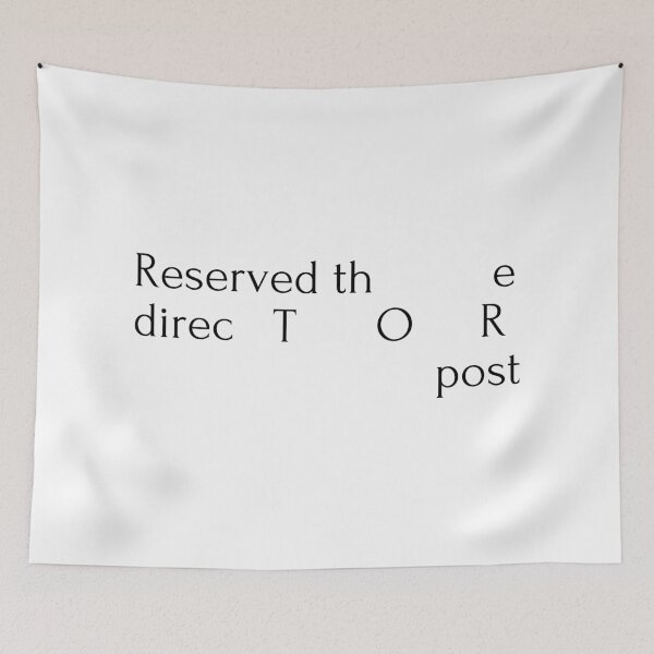 Item preview, Reserved the director post designed and sold by ArtistTejal.