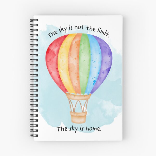 Item preview, The Sky Is Not The Limit Watercolor Hot Air Balloon designed and sold by MedusaGialla.