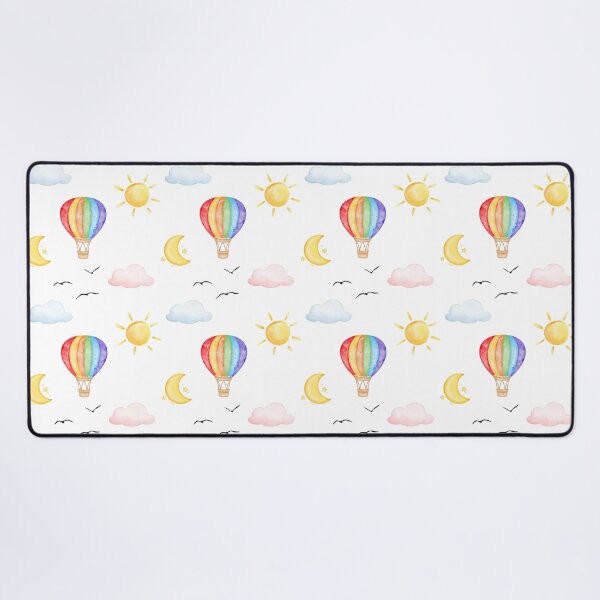 Item preview, The Sky Is Not The Limit Watercolor Hot Air Balloon designed and sold by MedusaGialla.