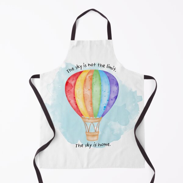 Item preview, The Sky Is Not The Limit Watercolor Hot Air Balloon designed and sold by MedusaGialla.