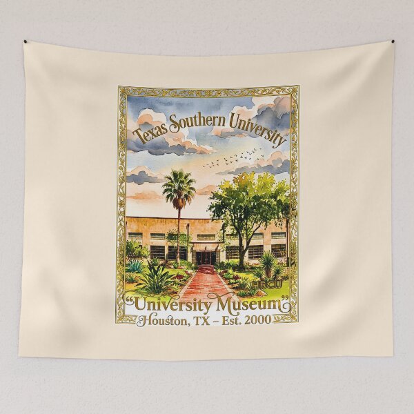 Item preview, Texas Southern University Museum Watercolor Art Poster designed and sold by EvergreenPark - Tee Studio.