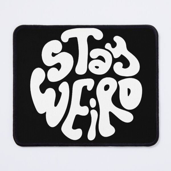 Item preview, Stay Weird Retro Groovy Wavy Typography Indie Aesthetic designed and sold by ConfuseLab Alt.