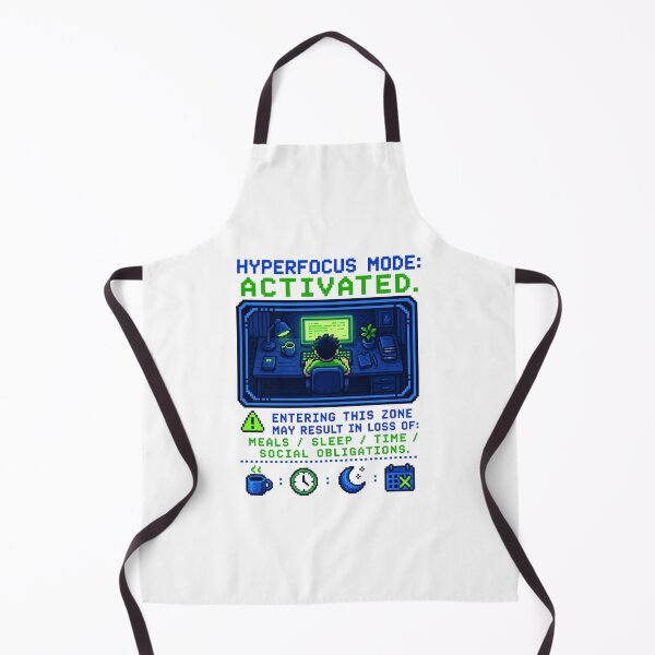 Item preview, Hyperfocus Don't Disturb Retro Video Game ADHD Humor t-shirt designed and sold by Mosidrip.