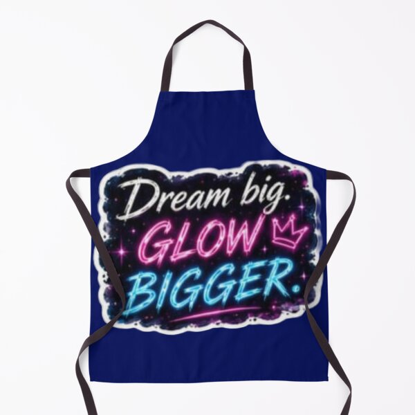 Item preview, Dream Big Glow Bigger - Retro Neon Sign Quote Sticker designed and sold by Scro-Ciob-Shop.