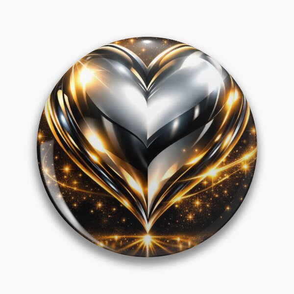 Item preview, Metallic Heart Radiance — Ultra Premium Shining Love Symbol designed and sold by InfiniteArchive.