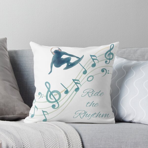 Item preview, Ride the Rhythm – Music Surfer Design | Surfing Music Lover | Beach Vibes Graphic designed and sold by VariusDesigns.