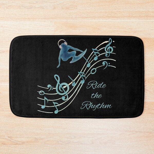 Item preview, Ride the Rhythm – Music Surfer Design | Surfing Music Lover | Beach Vibes Graphic designed and sold by VariusDesigns.