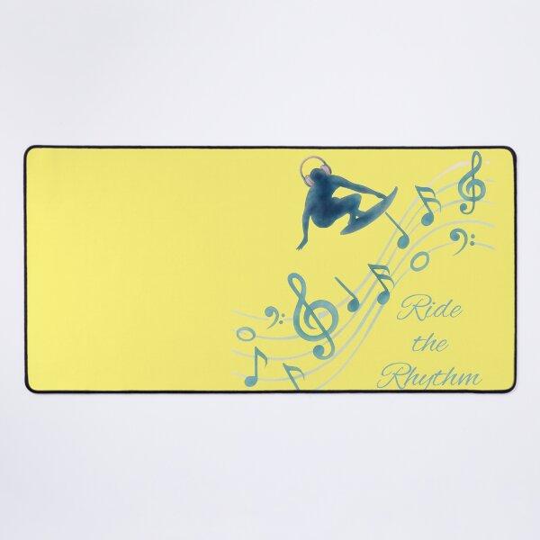 Item preview, Ride the Rhythm – Music Surfer Design | Surfing Music Lover | Beach Vibes Graphic designed and sold by VariusDesigns.