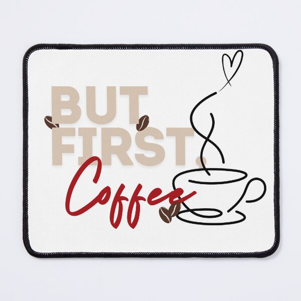 Item preview, But First Coffee Aesthetic Line Art with Coffee Beans designed and sold by STKdesign62.