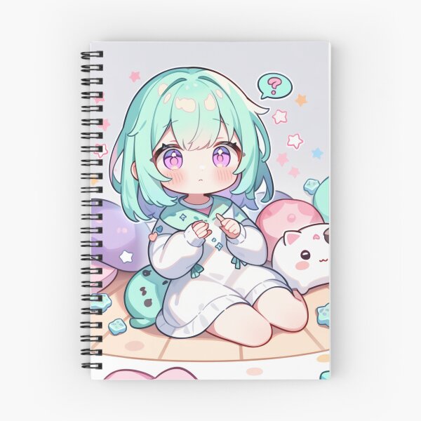 Item preview, Cute Chibi Girl Overthinking Kawaii Pastel Aesthetic designed and sold by Arobinoz.
