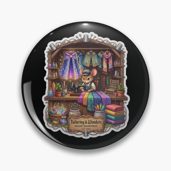 Item preview, Tailoring & Wonders | Mouse Seamstress Sewing Studio | Cottagecore Tailor | Fantasy Sewing Workshop | Quilter Gift | Whimsical Textile Artist designed and sold by MrDev.