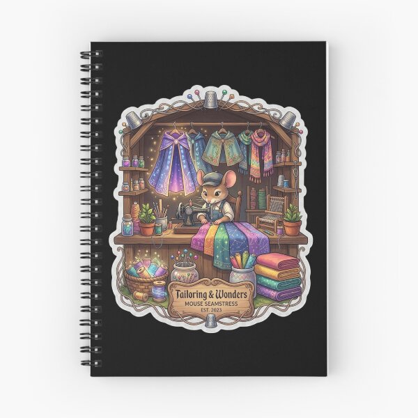 Item preview, Tailoring & Wonders | Mouse Seamstress Sewing Studio | Cottagecore Tailor | Fantasy Sewing Workshop | Quilter Gift | Whimsical Textile Artist designed and sold by MrDev.