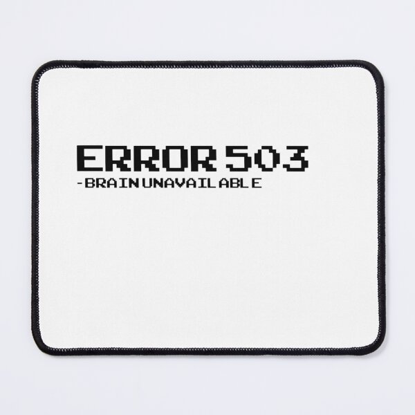 Item preview, Error 503 Brain Unavailable - Pixel Art Programmer Shirt designed and sold by deag1e.
