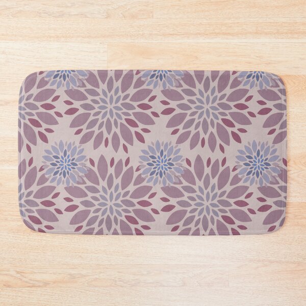 Item preview, Elegant Purple Floral Seamless Pattern | Modern Geometric Flower Repeat designed and sold by StudiobyTara.