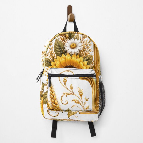 Item preview, Elegant Letter I Monogram with Black Cat, Sunflowers & Gold Floral Design | Personalized Botanical Alphabet designed and sold by MoodLay.