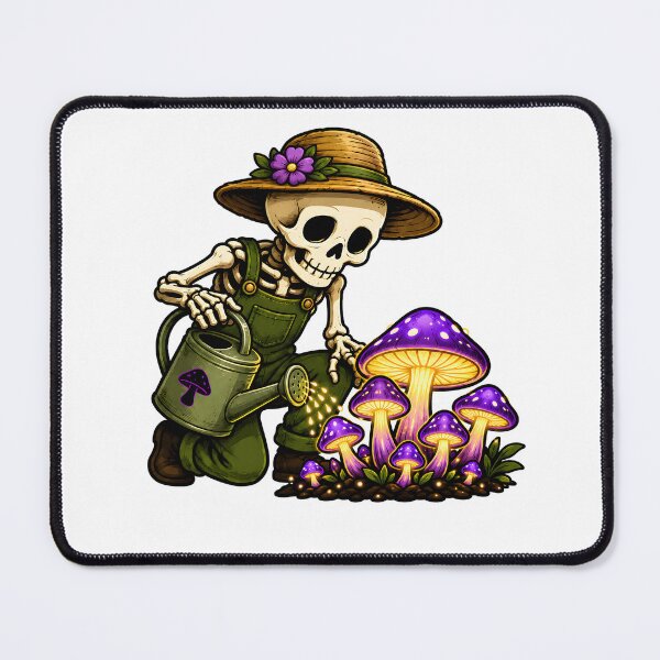 Item preview, Skeleton Mushroom Gardener designed and sold by aistrokeofart.