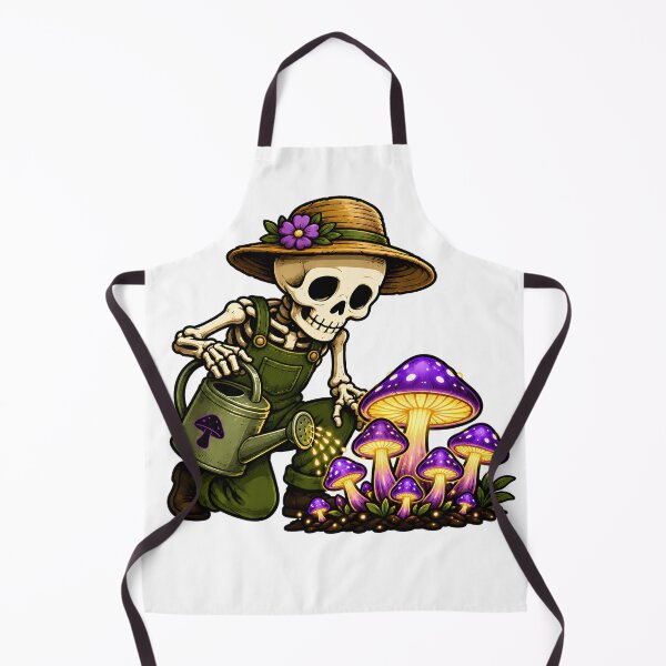 Item preview, Skeleton Mushroom Gardener designed and sold by aistrokeofart.
