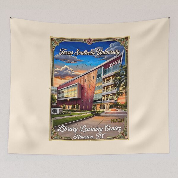 Item preview, Texas Southern University Library Learning Center Vintage Art designed and sold by EvergreenPark - Tee Studio.